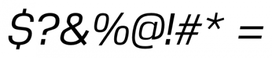 Nuber Medium Italic Font OTHER CHARS