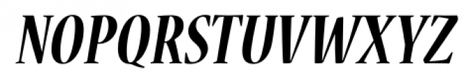 Nueva Std Condensed Bold Italic Font UPPERCASE