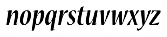 Nueva Std Condensed Bold Italic Font LOWERCASE