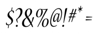 Nueva Std Condensed Italic Font OTHER CHARS
