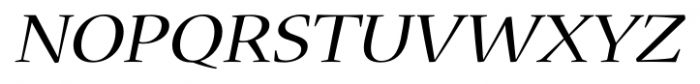 Nueva Std Extended Italic Font UPPERCASE