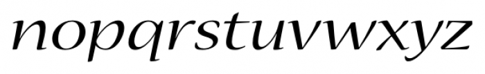 Nueva Std Extended Italic Font LOWERCASE