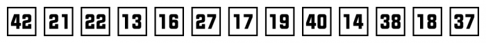 Numbers Style Two Square Positive Font LOWERCASE