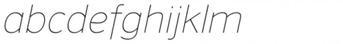 NuOrder Thin Italic Font LOWERCASE