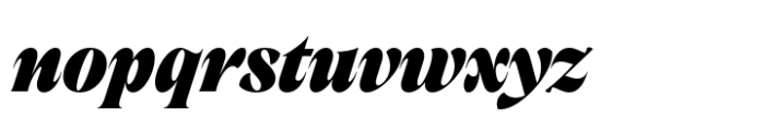 Nuances Collection Condensed Black Italic Font LOWERCASE