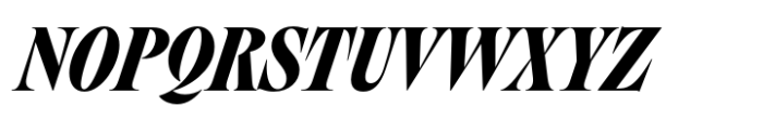 Nuances Collection Condensed Bold Italic Font UPPERCASE