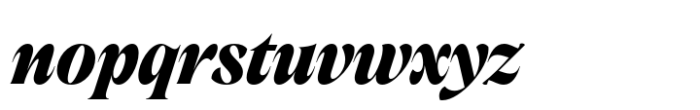 Nuances Collection Condensed Bold Italic Font LOWERCASE