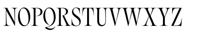 Nuances Collection Condensed Regular Font UPPERCASE