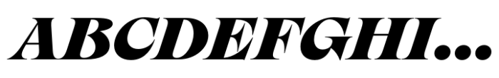 Nuances Collection Extended Black Italic Font UPPERCASE