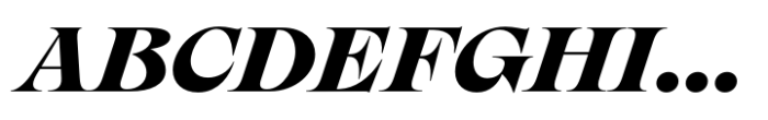 Nuances Collection Extended Bold Italic Font UPPERCASE