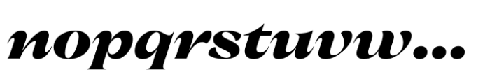 Nuances Collection Extended Bold Italic Font LOWERCASE