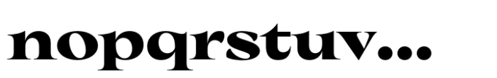 Nuances Collection Extended Bold Font LOWERCASE