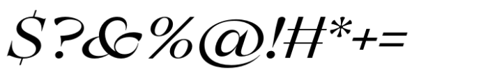Nuances Collection Extended Medium Italic Font OTHER CHARS