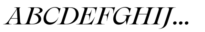 Nuances Collection Extended Medium Italic Font UPPERCASE