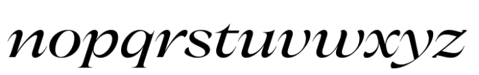 Nuances Collection Extended Medium Italic Font LOWERCASE