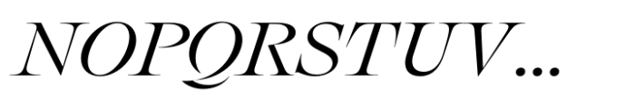 Nuances Collection Extended Regular Italic Font UPPERCASE