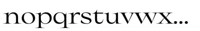 Nuances Collection Extended Regular Font LOWERCASE