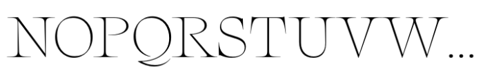 Nuances Collection Extended Thin Font UPPERCASE