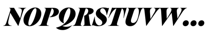 Nuances Collection Normal Black Italic Font UPPERCASE