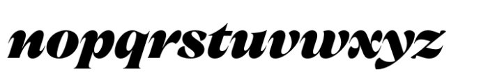 Nuances Collection Normal Black Italic Font LOWERCASE