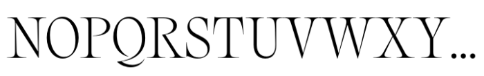 Nuances Collection Normal Light Font UPPERCASE