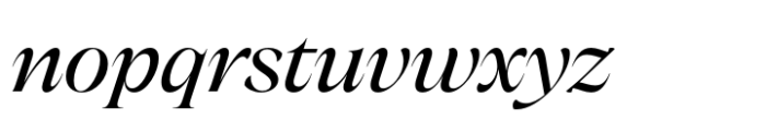 Nuances Collection Normal Medium Italic Font LOWERCASE
