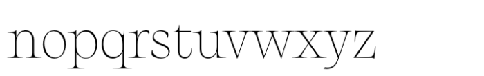 Nuances Collection Normal Thin Font LOWERCASE