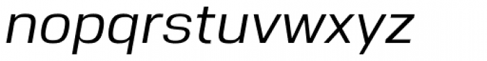 Nuber Medium Italic Font LOWERCASE
