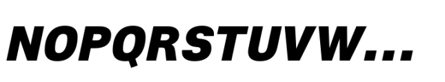 Nuber Next Black Italic Font UPPERCASE