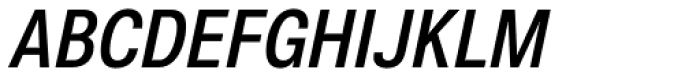 Nuber Next Bold Condensed Italic Font UPPERCASE