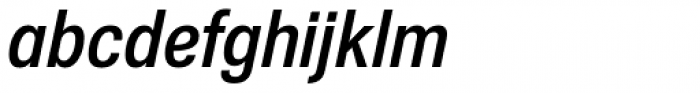 Nuber Next Bold Condensed Italic Font LOWERCASE
