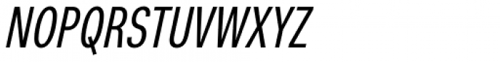 Nuber Next Demi Bold Compressed Italic Font UPPERCASE