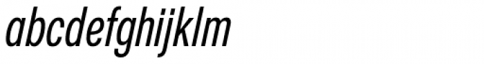 Nuber Next Demi Bold Compressed Italic Font LOWERCASE