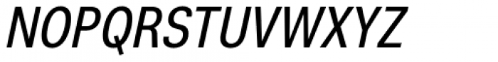 Nuber Next Demi Bold Condensed Italic Font UPPERCASE