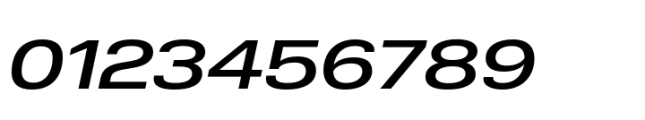 Nuber Next Demi Bold Extended Italic Font OTHER CHARS