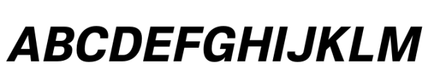 Nuber Next Heavy Italic Font