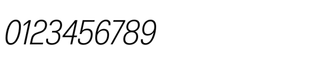 Nuber Next Light Condensed Italic Font OTHER CHARS