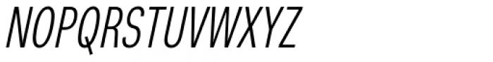 Nuber Next Regular Compressed Italic Font UPPERCASE