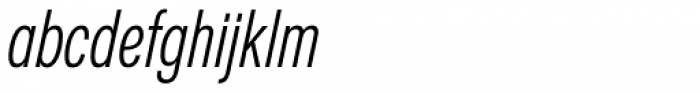 Nuber Next Regular Compressed Italic Font LOWERCASE
