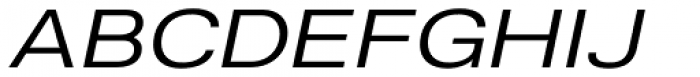 Nuber Next Regular Extended Italic Font UPPERCASE