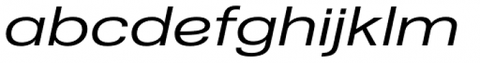 Nuber Next Regular Extended Italic Font LOWERCASE