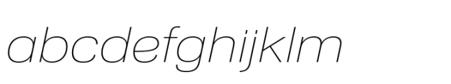 Nuber Next Ultra Light Wide Italic FONT