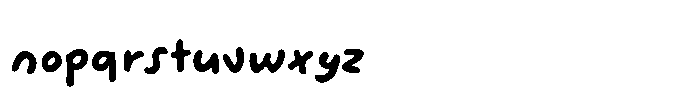 Nubes Rotate Font LOWERCASE