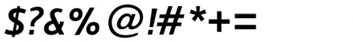 Nubian Demi Bold Italic Font OTHER CHARS
