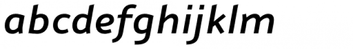 Nubian Demi Bold Italic Font LOWERCASE