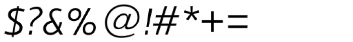 Nubian Light Italic Font OTHER CHARS