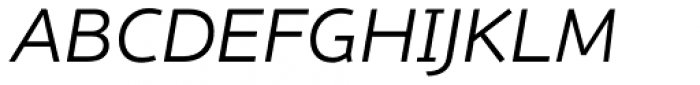Nubian Light Italic Font UPPERCASE