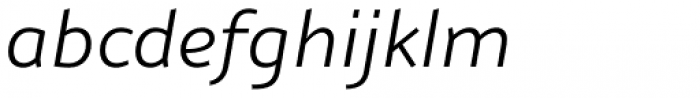 Nubian Light Italic Font LOWERCASE