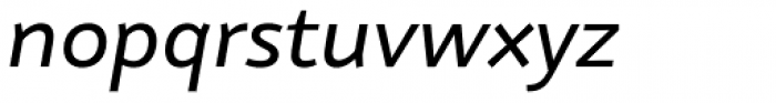 Nubian Medium Italic Font LOWERCASE