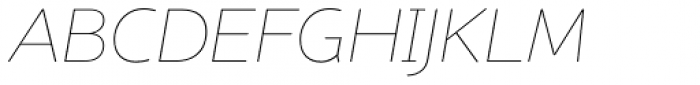 Nubian Thin Italic Font UPPERCASE